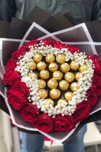 Red Rose with Chocolate