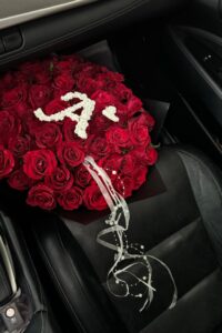 Red Rose with Text and heart (3)