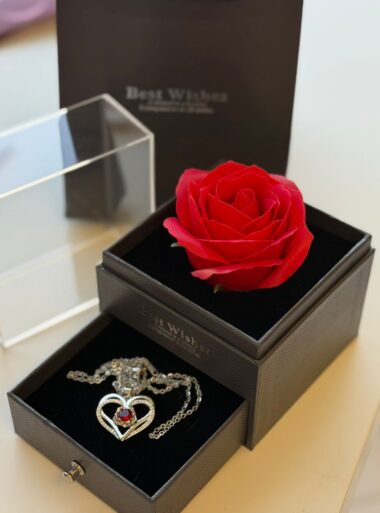 FOREVER ROSE WITH JEWELRY